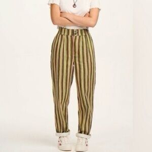 Striped Green and Brown Lucy and Yak Pants